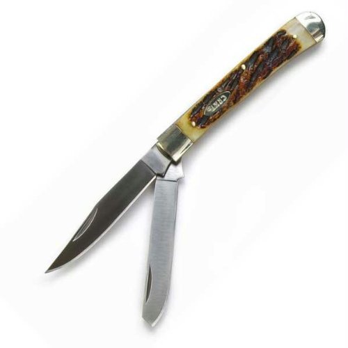 Columbia River Knife and Tool's Big Trapper Pocket Classic 6066 two razor edge blades On Sale