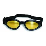 Adventure Yellow Mirror Lens Goggles Motorcycle Riding Goggle by Global Vision Eyewear
