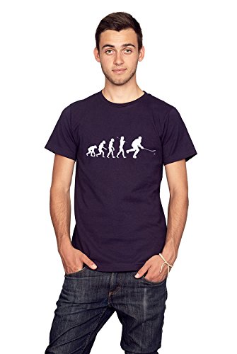 Rocket Factory Evolution of a Hockey Player Cool t-shirt-Navy-Large