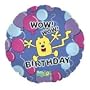 Wow Wow Wubbzy 18 Inch Mylar Foil Balloon Blue purple jumping
