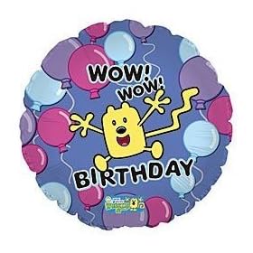 Wow Wow Wubbzy 18 Inch Mylar Foil Balloon Blue purple jumping