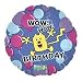 Wow Wow Wubbzy 18 Inch Mylar Foil Balloon Blue purple jumping