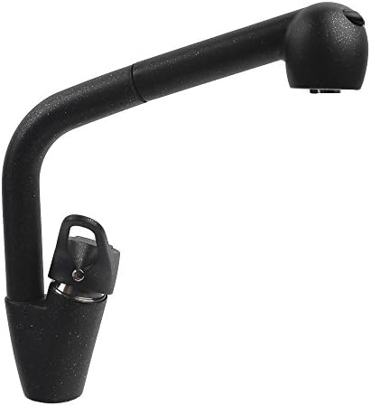 Xylophone Single Handle Pulldown Pro Kitchen Faucet,Special Sand Blasting Surface,Matte Black