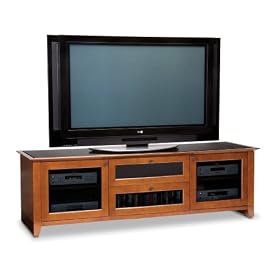 BDI Novia 8429, Triple Wide Enclosed Cabinet - Natural Stained Cherry