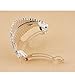 White Black Bling Rhinestone Hair Band Ponytail Holder for Long Hair