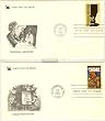 USA Two First-Day Covers, Extra Fine Condition: National Archives & Crime Prevention