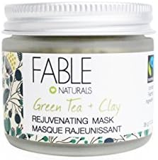 Fable Naturals Rejuvenating Mask, Green Tea/Clay, 1.25 Ounce