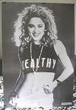 Madonna black & white POSTER early 80s picture 21 x 31 grainy before she was famous (poster sent from USA in PVC pipe)