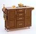 Cart with Granite Top- Antique Oak(Large)