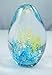 Tripact Inc M Design Art Handcraft Bubbling Blue and Yellow Coral in Egg Paperweight PW-633 [Kitchen]