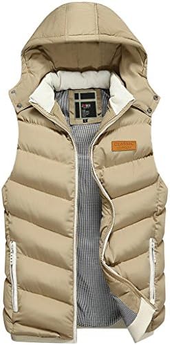 Men's Casual Warm Waistcoat Vest Sleeveless Jacket Detachable Hoodie Coat