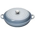 Le Creuset 26 cm Cast Iron Shallow Casserole, Coastal Blue