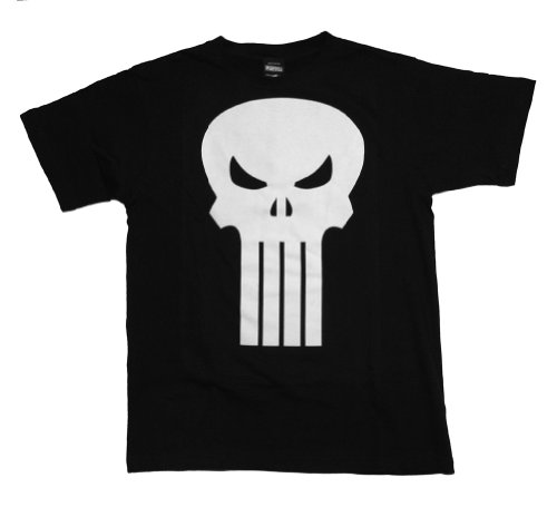  Punisher Plain Jane Skull Marvel Comics Logo T-Shirt Tee