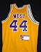 Jerry West Autographed Basketball - (Jersey PSA