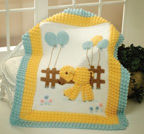 Mary Maxim Baby Lamb Blanket Crochet Kit
