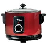 Chef Pepin CH48275 3-Liter Deep Fryer and Multiple Cooker, Metallic Red by Continental Electrics