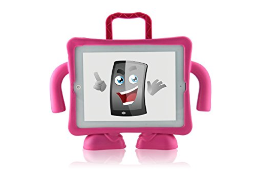 Sourcingbay Kids and Child Case Like iGuy Freestanding Case Rainproof Dustproof Shockproof for iPad 2/3/4- Pink