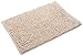 Eileen West Bath Loop 20 Inch by 30 Inch Chenille Rug, White