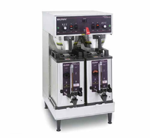BUNN 27900.0020 Dual Soft Heat 120/208V Black Finish 1.5GAL Stainless Steel Funnel Brewer