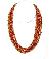 Necklace - 5 strands of Carnelian