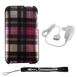 Durable Hard Crystal Custom Slim Fit Back Hard Cover for Apple iPod Touch 8GB 32GB 64GB 3rd 3G Generation NEWEST MODEL + Includes a easy Travel Rapid Home Wall Charger with LED light power indicator