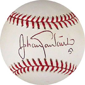 Johan Santana Autographed / Signed New York Mets Baseball