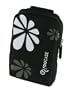 Fashion (Daisy / Black) Nylon Padded Case for Fujifilm FinePix AV150 Digital Camera Silver
