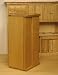 Modern Oak Kitchen Refrigerator Dollhouse Miniature