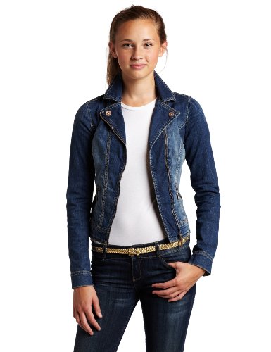 Esprit Women's Motorcycle Denim Jacket, Fashion Vintage, 4