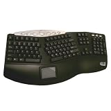 Tru-form Pro Media Contoured Ergo Touchpad Keyboard PS/2 Blk