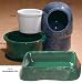 Ceramic Crock 24 oz Marbled w/holder