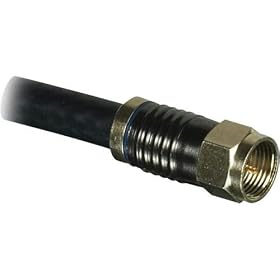 Philips SDW5200O - RF cable - F connector (M) - F connector (M) - 3 ft - quad shielded... by Philips