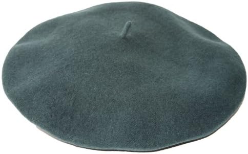 New Wool Scala Beret Hat Cap - (14 Colors Available), H. Green