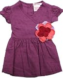 Baby Nay Brush Floral Solid Plum Tunic Top w/ Tie