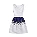 Girls 5 - 10 Years Flower Wedding Princess Party Printing Dress