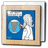Review 3dRose LLC  / Dr. God and Sick Planet - 6 Inch Tile Napkin Holder