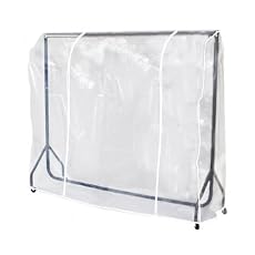 CLEAR TRANSPARENT CLOTHES RAIL COVER FOR HANGING GARMENT RAIL COAT HANGER