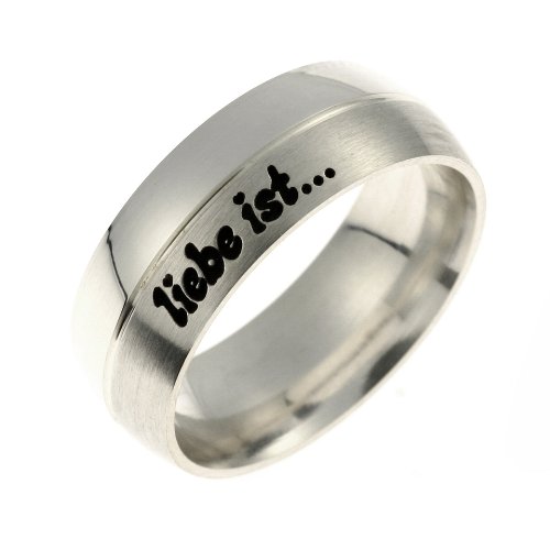 Liebe ist... Freundschaftsring Silber mit Gutschein f&uuml;r eine individuelle Gravur  made in  Preisvergleich