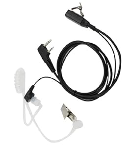 Ventisonic® 2-Pin Covert Air Acoustic Earpiece Headset for Kenwood PUXING Baofeng UV-5R UV-5RA 888S H777