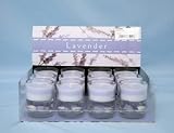 Layered Candle In Glass Pot - Lavender (CD3844)
