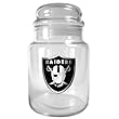 Oakland Raiders 31oz Glass Candy Jar - Primary Logo NFL Football