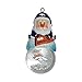 NFL Denver Broncos Snow Globe Ornament, Silver, 1.5
