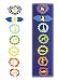 Set of 2pcs Seven Poses CHAKRA YOGA Banners White/Blue