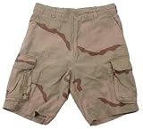 Rothco Ultra Force Vintage Paratrooper Men's Cargo Shorts - Small - Desert Camo