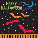 Halloween Cloak & Bats 3-D 3-Ply Beverage Napkins 16 Per Pack