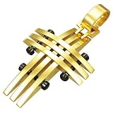 Contemporary Gold Cross Pendant
