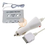 eForCity - 2-Piece Value Combo Pack Of Apple iPod 3rd Generation, 4th Generation,Mini, U2, Nano ( 1GB 2GB 4GB ), Video, Photo - Includes: Vehicle Cigarette Lighter Power Charger with IC Chip + Car Audio Tape Cassette Adapter