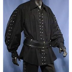 PIRATENHEMD BAUMWOLLHEMD PIRAT HEMD GR. S schwarz 495