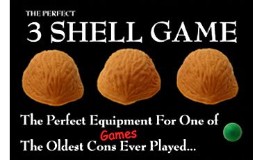 The Perfect Three Shell Game - The Perfect Equipment for One of the Oldest Con Games Ever Played! Magic Trick