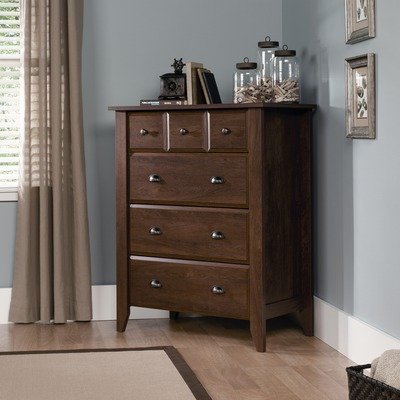 Sauder Shoal Creek 4-Drawer Chest in Oiled Oak